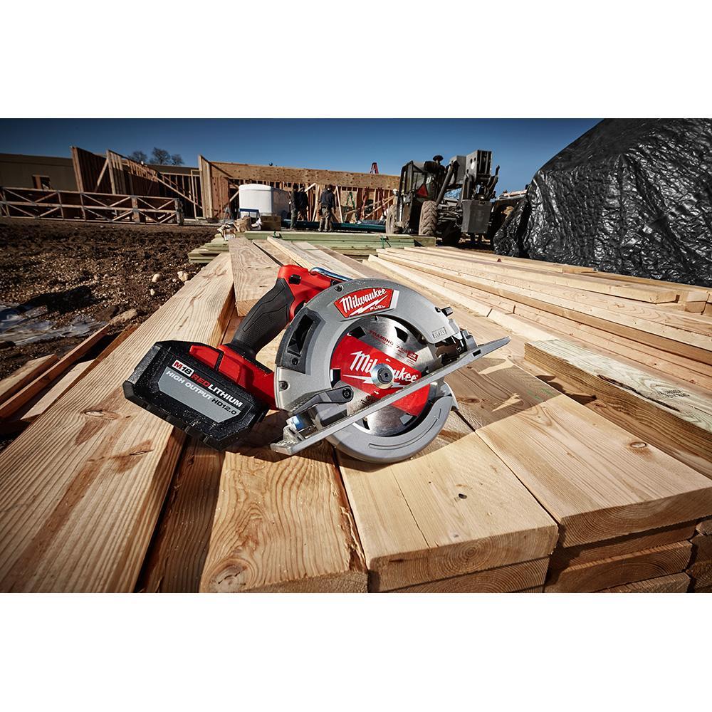 Milwaukee® M18 FUEL™ 2732-20 Cordless Circular Saw, 7-1/4 in Blade, 5/8 in Arbor/Shank, 18 V DC, 2-1/2 in, 1-7/8 in D Cutting, Li-Ion Battery, Right Blade Side