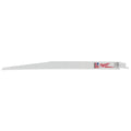 Milwaukee® SAWZALL® 48-00-5094 Straight Back Thin Kerf Reciprocating Saw Blade, 12 in L x 3/4 in W, 8/12 TPI, Bi-Metal Body, Universal/Toothed Edge Tang