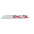 Milwaukee® SAWZALL® 48-00-5186 Double Duty Straight Back Thin Kerf Reciprocating Saw Blade, 6 in L x 3/4 in W, 24 TPI, Bi-Metal Body, Universal/Toothed Edge Tang