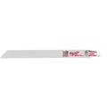 Milwaukee® SAWZALL® 48-00-5187 Double Duty Straight Back Thin Kerf Reciprocating Saw Blade, 9 in L x 3/4 in W, 14 TPI, Bi-Metal Body, Universal/Toothed Edge Tang