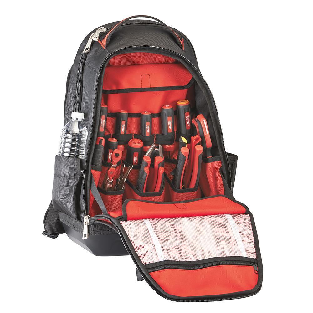 Milwaukee® 48-22-8200 Jobsite Backpack, Ballistic Polyester, Red