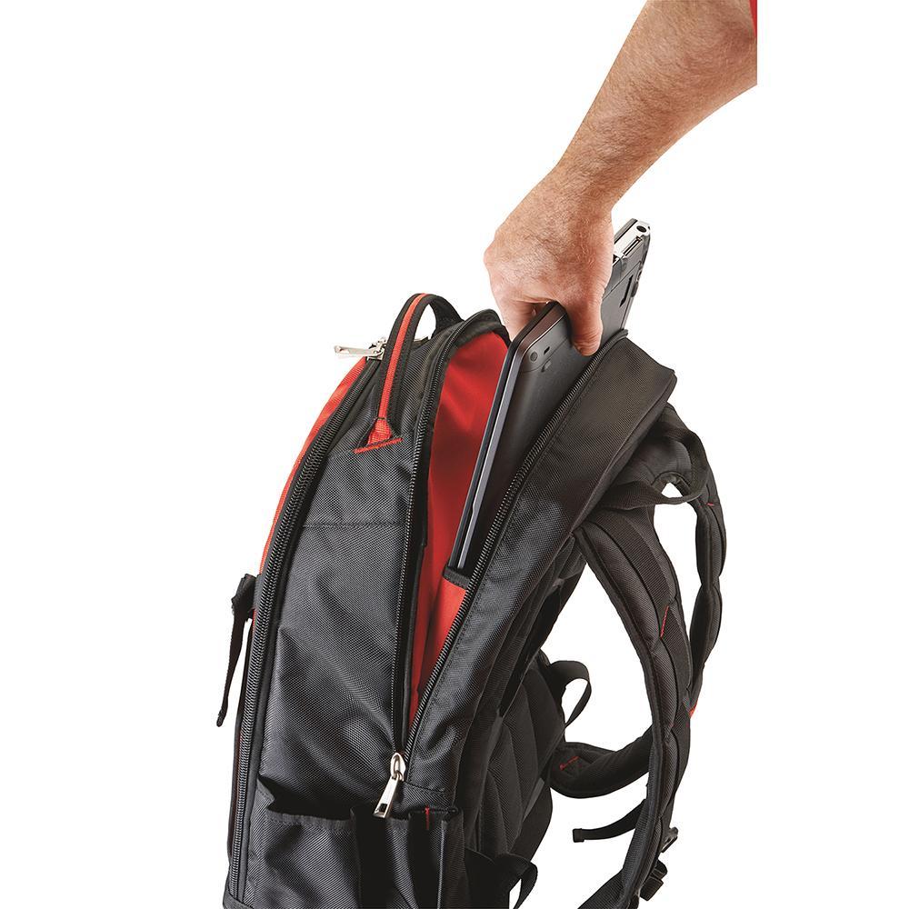 Milwaukee® 48-22-8200 Jobsite Backpack, Ballistic Polyester, Red