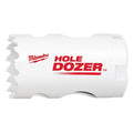 Milwaukee® HOLE DOZER™ Ice Hardened™ 49-56-0057 Hole Saw, 1-3/16 in Dia, 1-5/8 in D Cutting, Bi-Metal/8% Cobalt Cutting Edge
