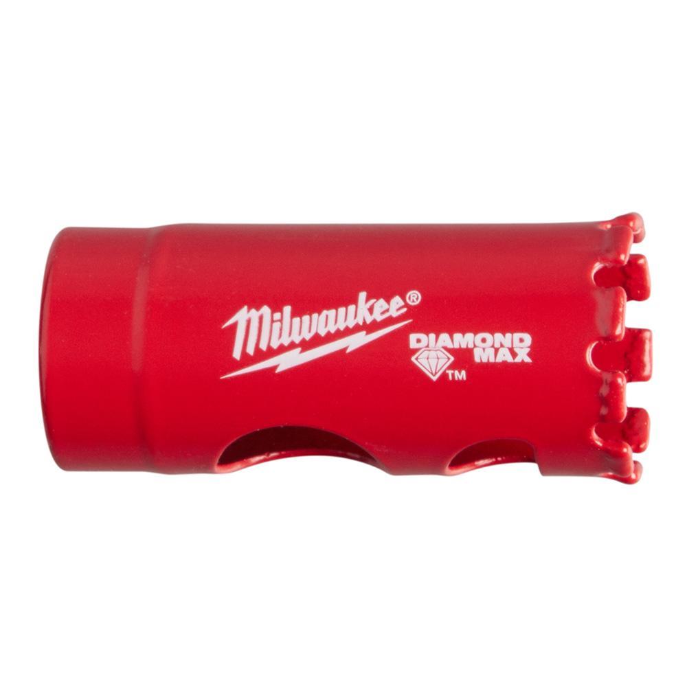 Milwaukee® Diamond Plus™ 49-56-5605 Diamond Straight Pitch Hole Saw, 7/8 in Dia, 1-1/2 in D Cutting, Diamond Cutting Edge