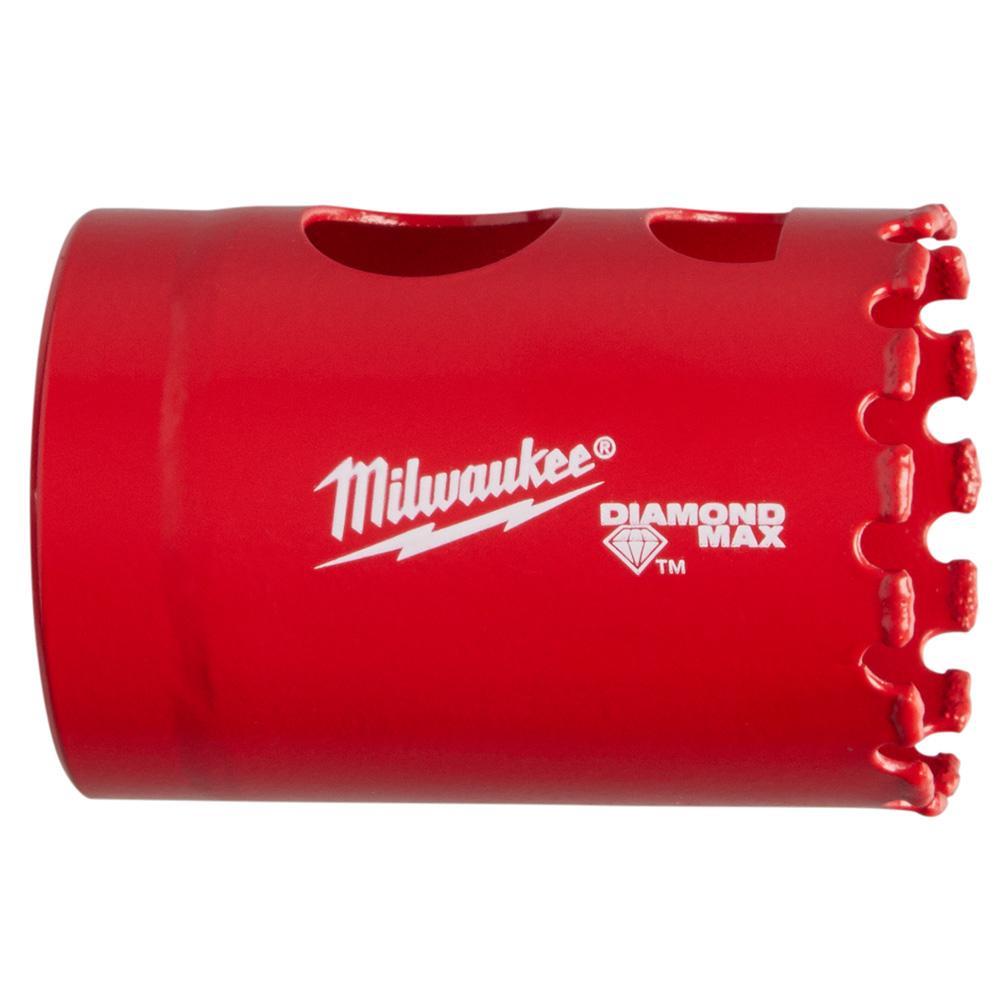 Milwaukee® Diamond Plus™ 49-56-5620 Diamond Grit Threaded Hole Saw, 1-1/4 in Dia, 1-1/2 in D Cutting