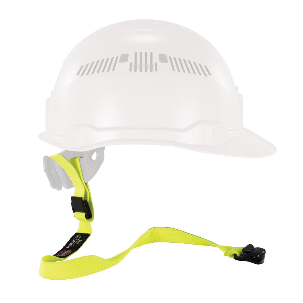 Squids® 19155 3155 Standard Lanyard With Clamp, For Use With Clamp Hard Hat, 2 lb Working, Elastic/Elastomer, Lime
