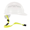 Squids® 19155 3155 Standard Lanyard With Clamp, For Use With Clamp Hard Hat, 2 lb Working, Elastic/Elastomer, Lime