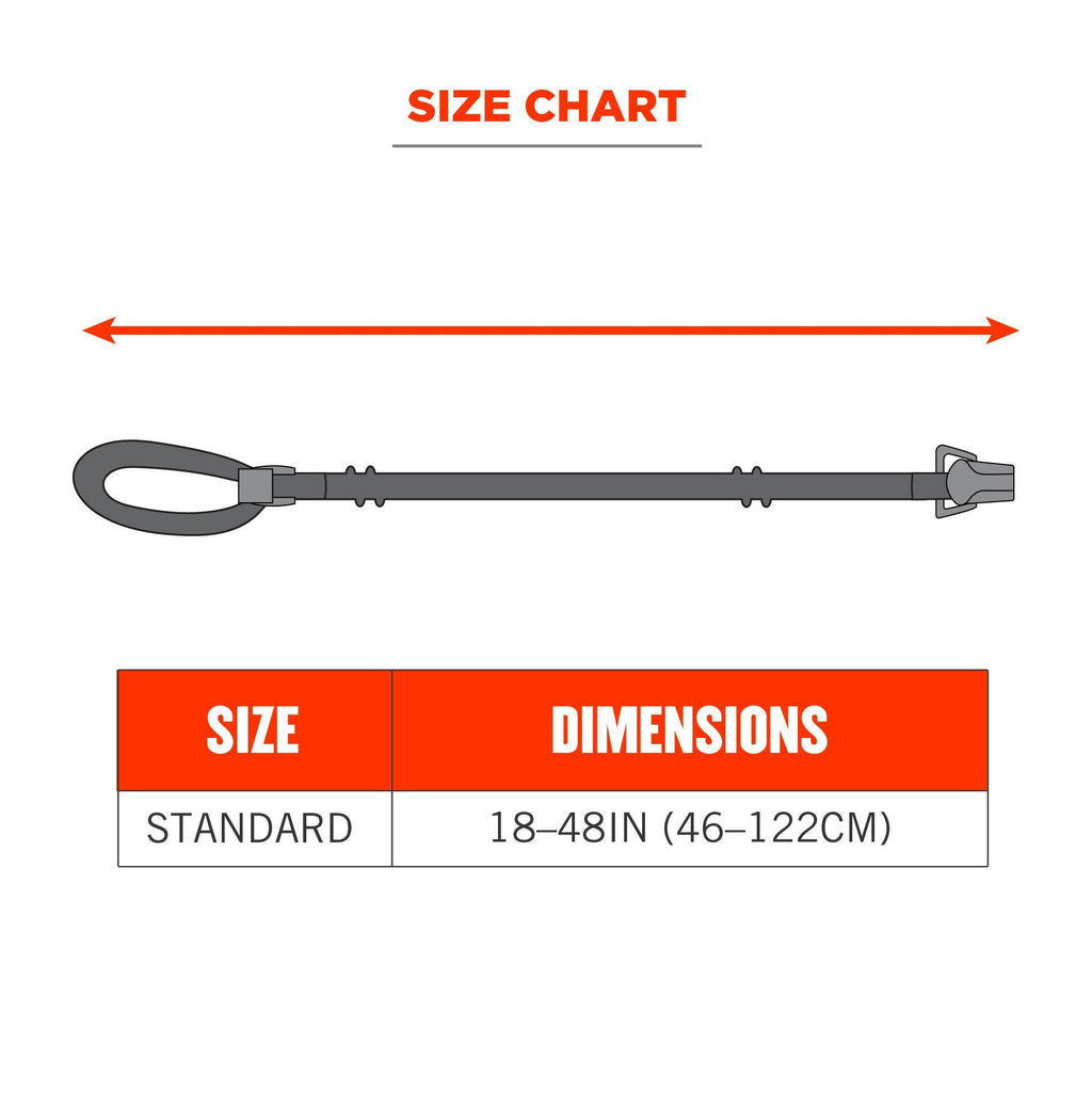 Squids® 19155 3155 Standard Lanyard With Clamp, For Use With Clamp Hard Hat, 2 lb Working, Elastic/Elastomer, Lime