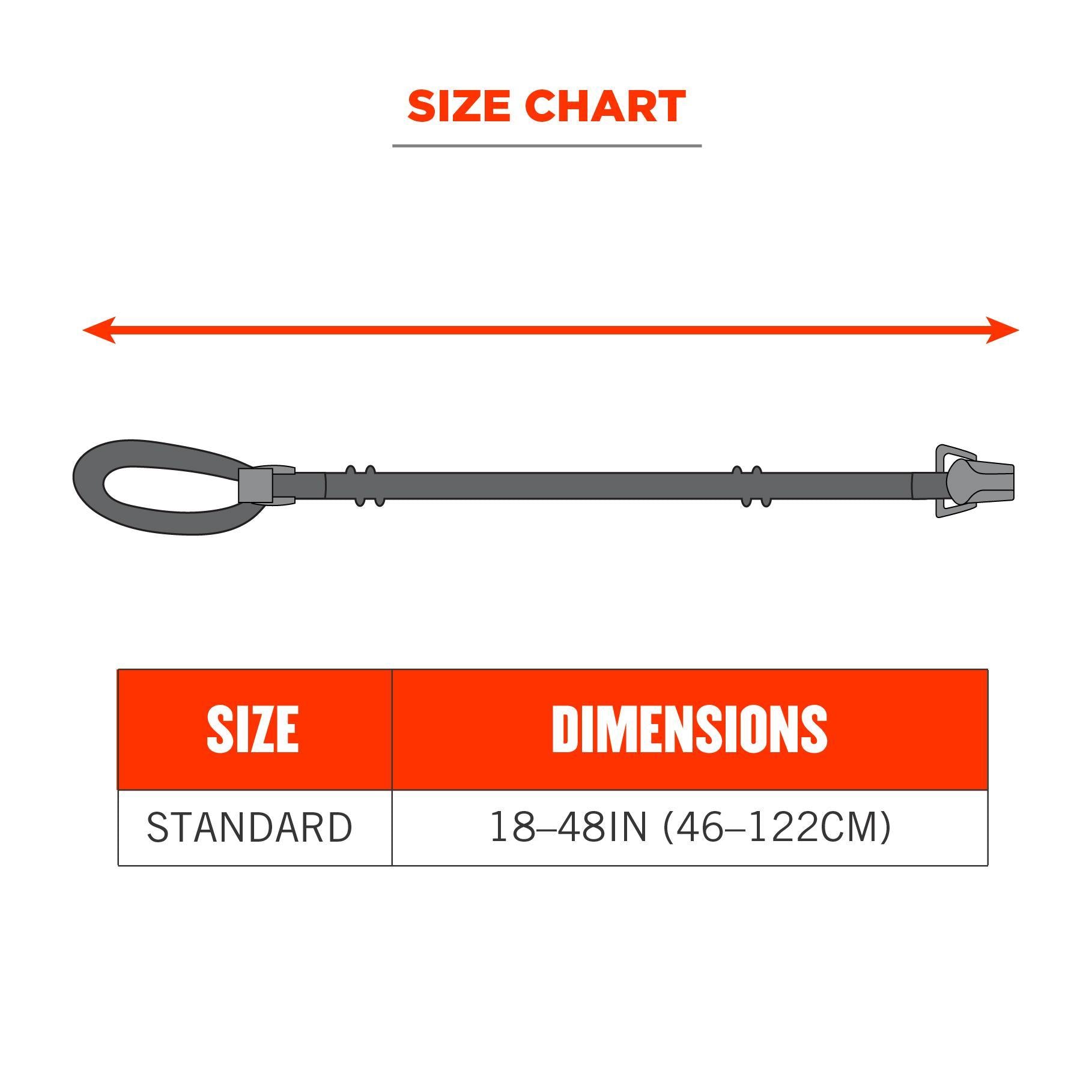 Squids® 19155 3155 Standard Lanyard With Clamp, For Use With Clamp Hard Hat, 2 lb Working, Elastic/Elastomer, Lime