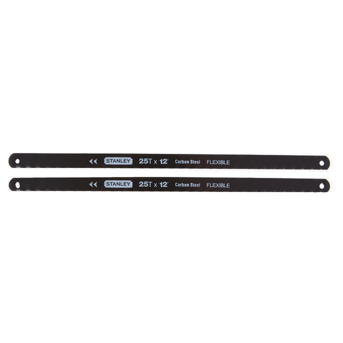 Stanley® 15-924A 900 Flexible Hacksaw Blade, 12 in L Blade, High Carbon Steel Cutting Edge, High Carbon Steel Blade, 24