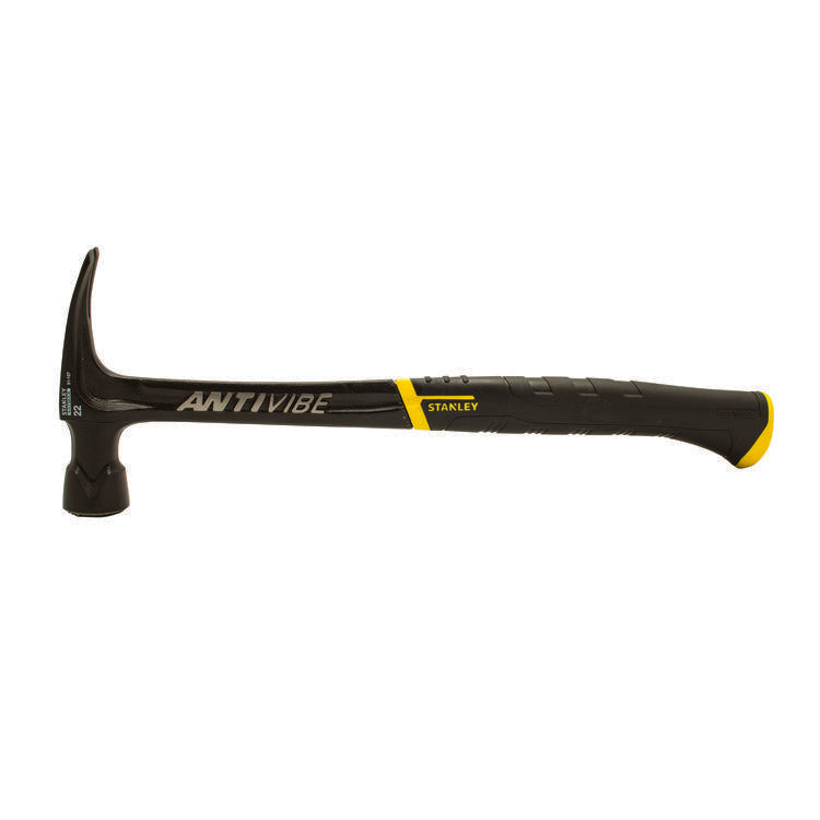 Stanley® FatMax® Xtreme™ Anti-Vibe® 51-167 Framing Hammer, 18 in OAL, Checkered Face Surface, 22 oz Forged Steel Head, Rip Claw, Steel Handle