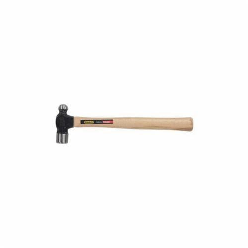 Stanley® 54-032 Ball Pein Hammer, 16 in OAL, 32 oz Forged High Carbon Steel Head, Hickory Wood Handle
