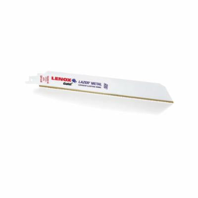 Lenox® Gold® 2110212118GR Reciprocating Saw Blade, 12 in L x 1 in W, 18 TPI, Bi-Metal Body, U-Shank Tang