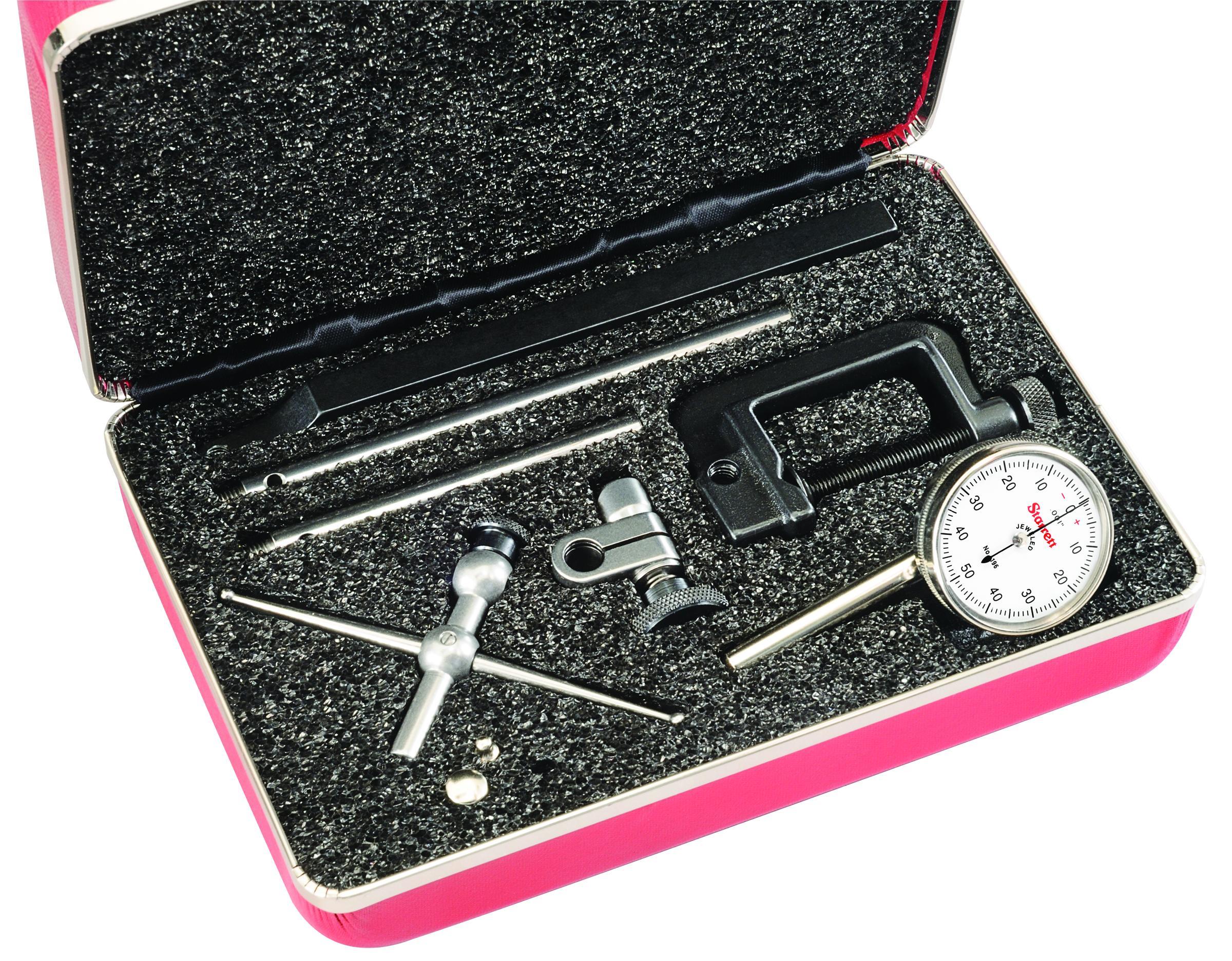 Starrett® 196A5Z 196 Series Universal Back Plunger Dial Indicator, 0.2 in, 0 to 50 to 0 Dial Reading, 0.001 in, 1.38 in Dial