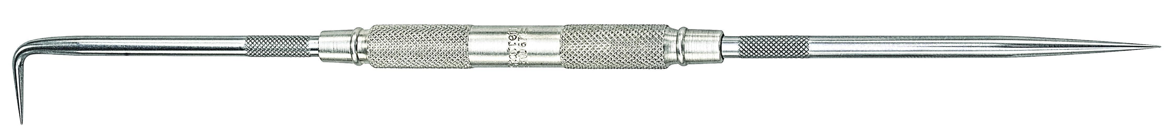 Starrett® 67B Improved Scriber With Straight, Short Bent Points, Steel Tapered Tip, Knurled Grip Handle, 8-9/16 in L