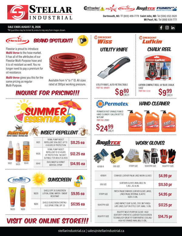 Summer Flyer 2026 (Prices applicable in store only).