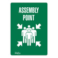 Zenith® SGP174 English Fire and Emergency Sign, 10 in H x 7 in W, Vinyl, Adhesive Mount