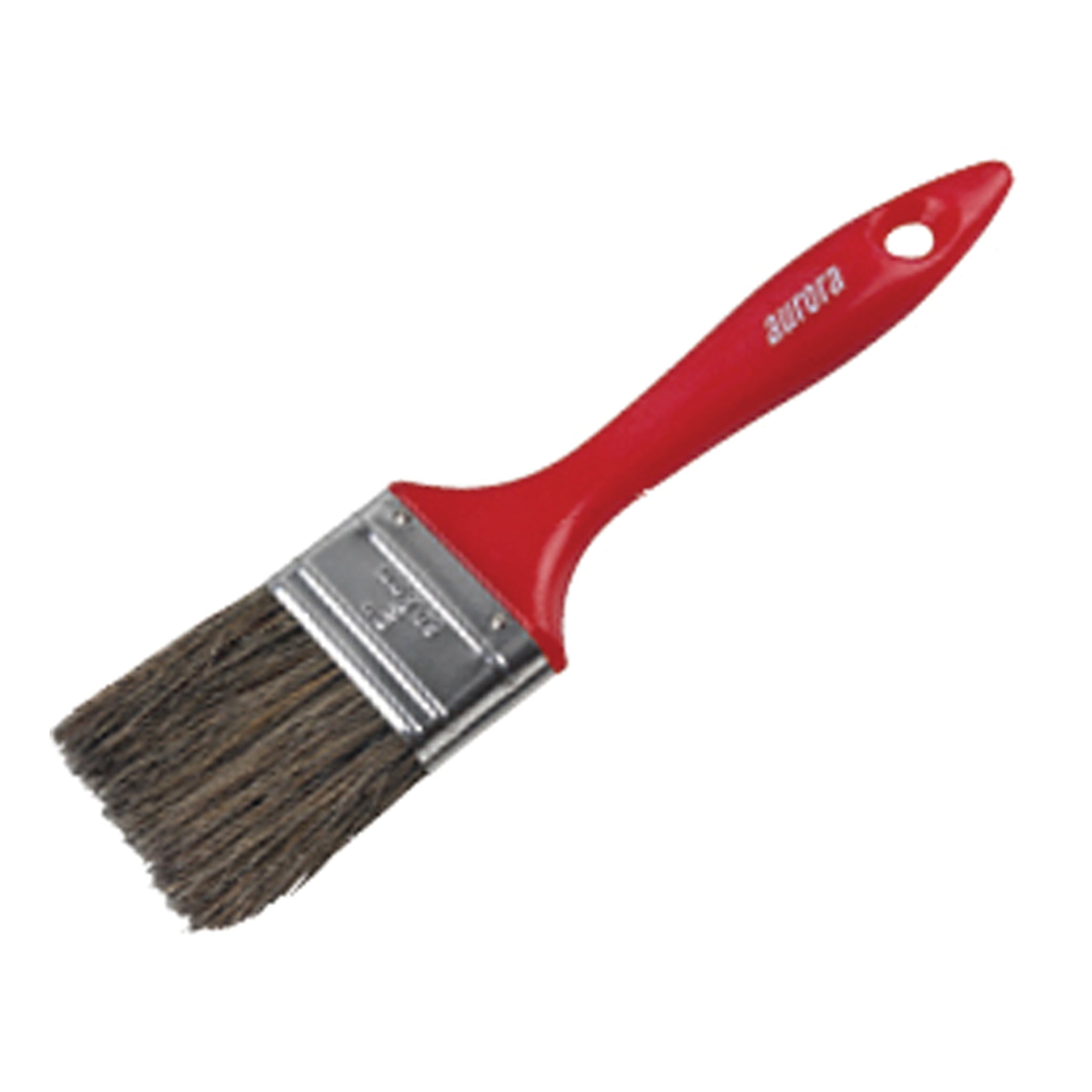 aurora tools® KP301 AP300 Flat Paint Brush, 2 in L x 2 in W x 5/8 in THK Natural Bristle Brush, Plastic Handle, Oil Based