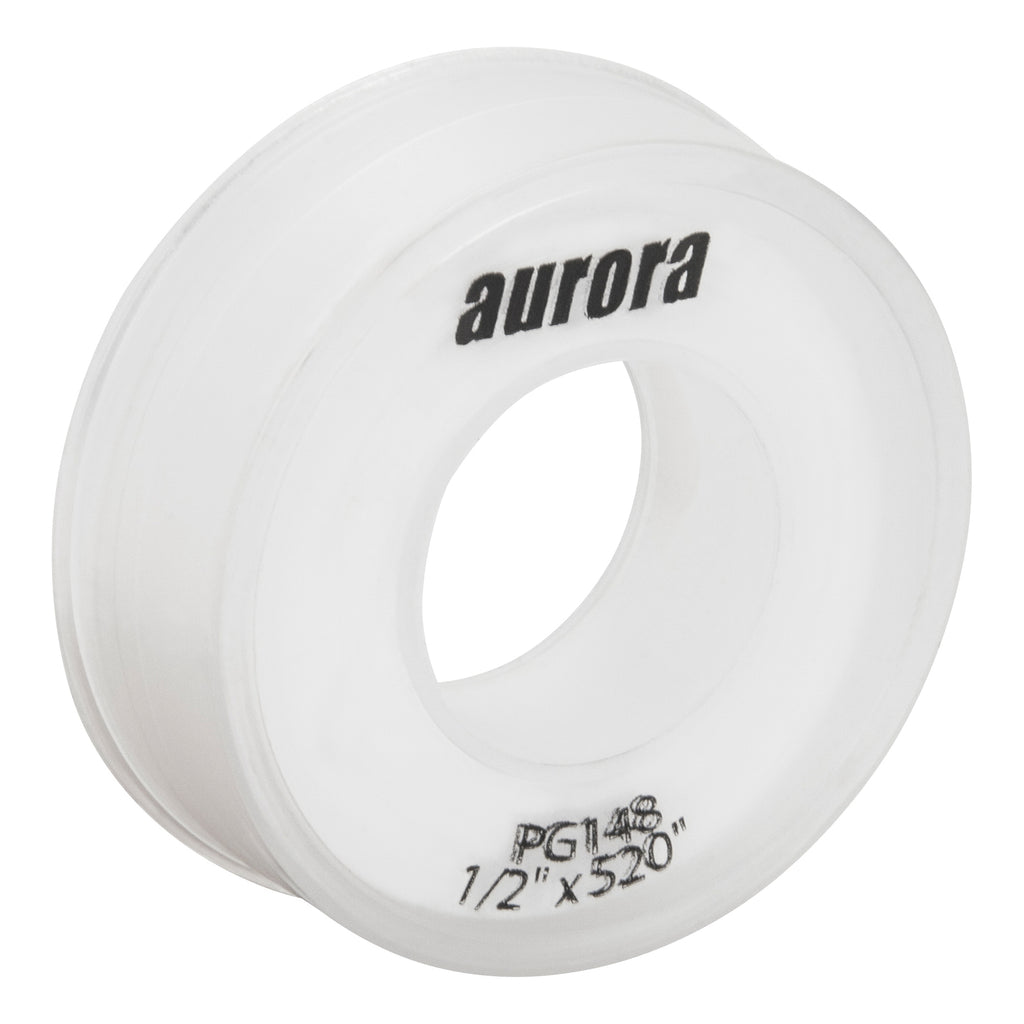 aurora tools® PG148 Sealing Tape, 520 in L x 1/2 in W x 3 mil THK, PTFE
