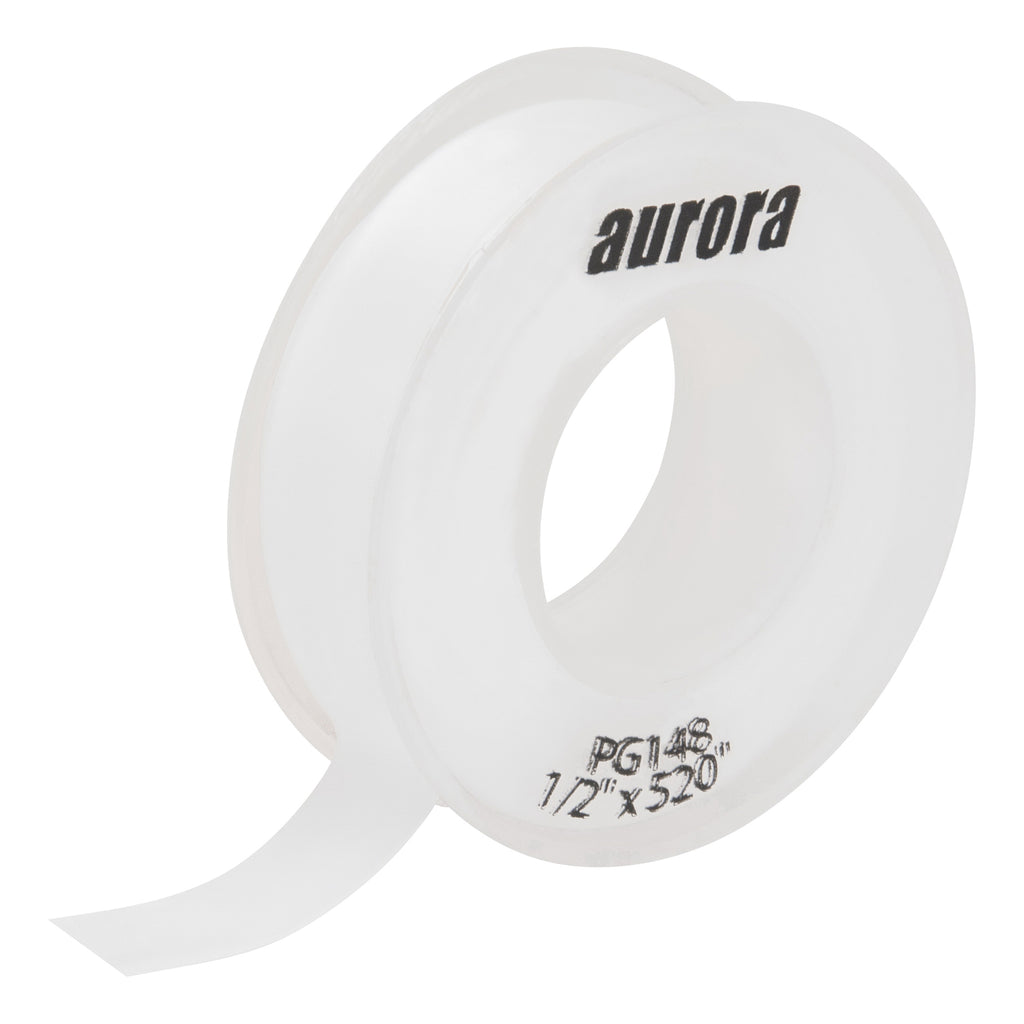 aurora tools® PG148 Sealing Tape, 520 in L x 1/2 in W x 3 mil THK, PTFE