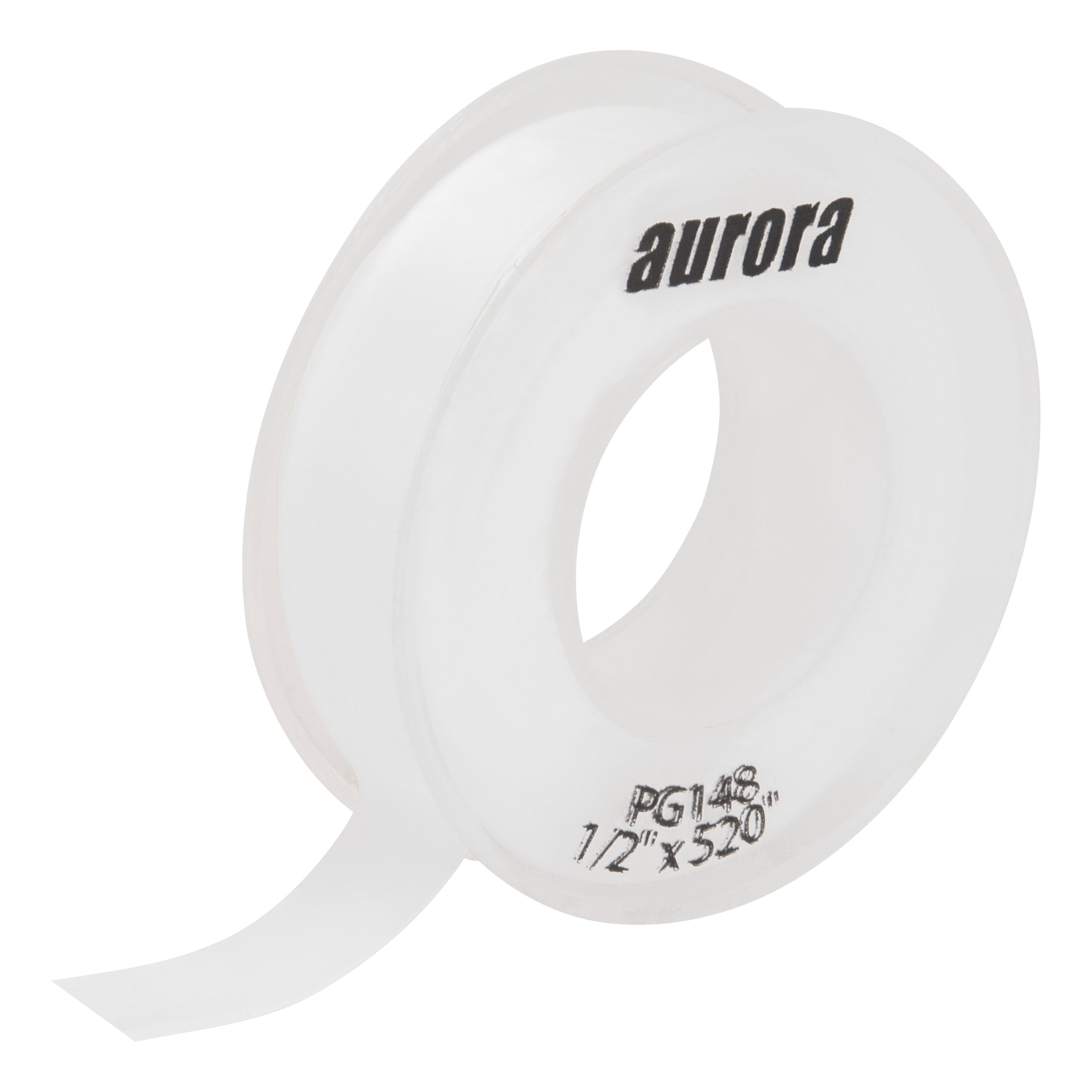 aurora tools® PG148 Sealing Tape, 520 in L x 1/2 in W x 3 mil THK, PTFE