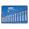 aurora tools® TLV056 Combination Wrench Set, 14 Pieces, 10 to 32 mm, Polished Chrome