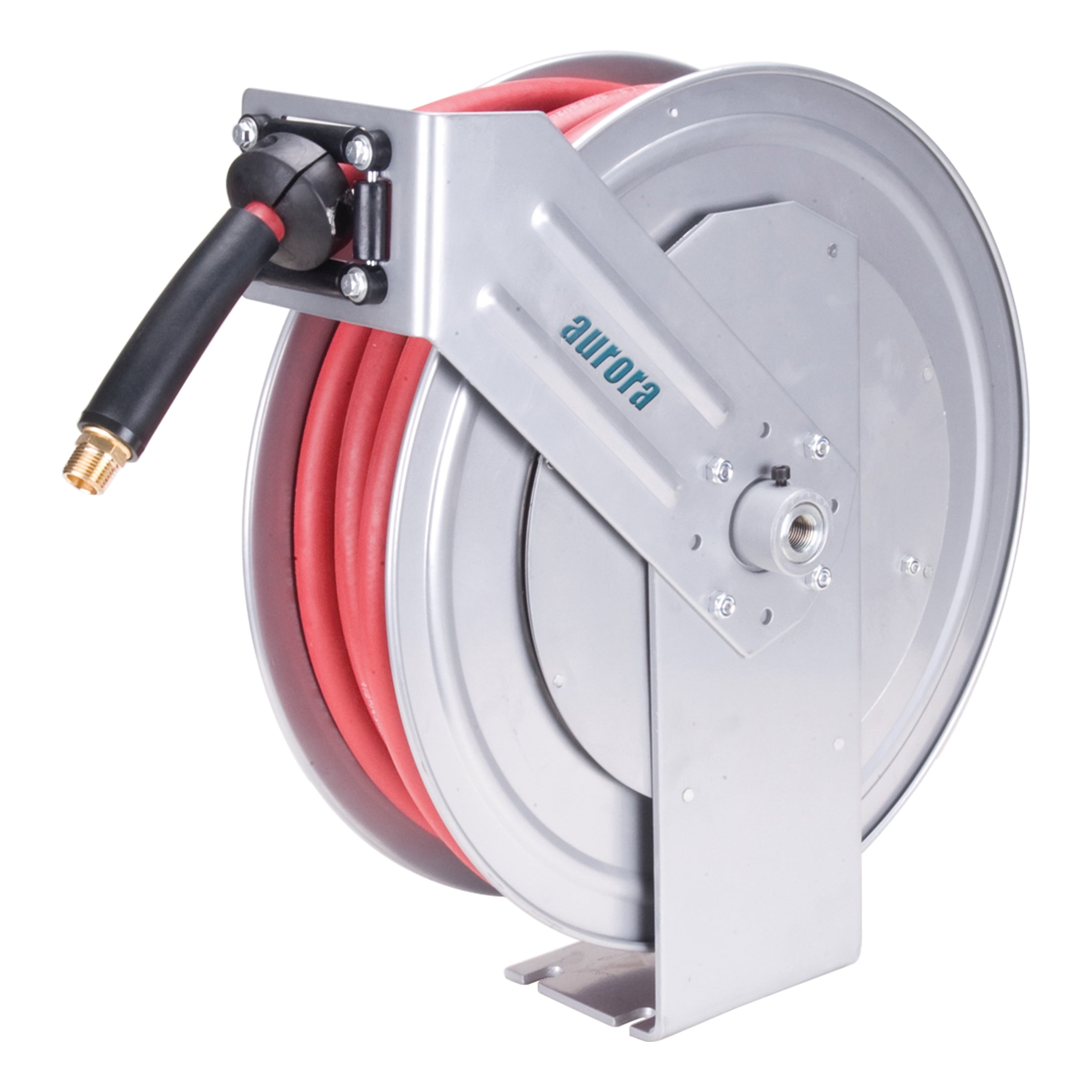 aurora tools® TLZ486 Compact Hose Reel, 1/2 in ID x 50 ft L Hose, 300 psi Pressure, 6-5/8 in W Reel